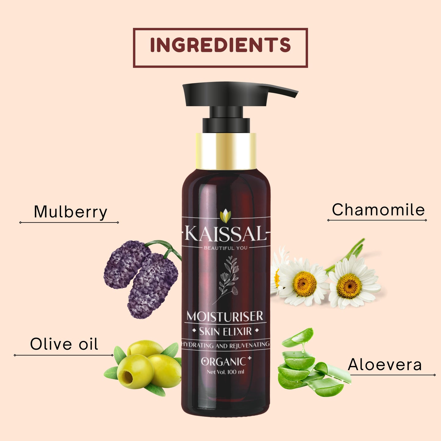 Get the Ultimate Glow with Kaissal Rejuvenating Moisturiser Skin Elixir - 100gm