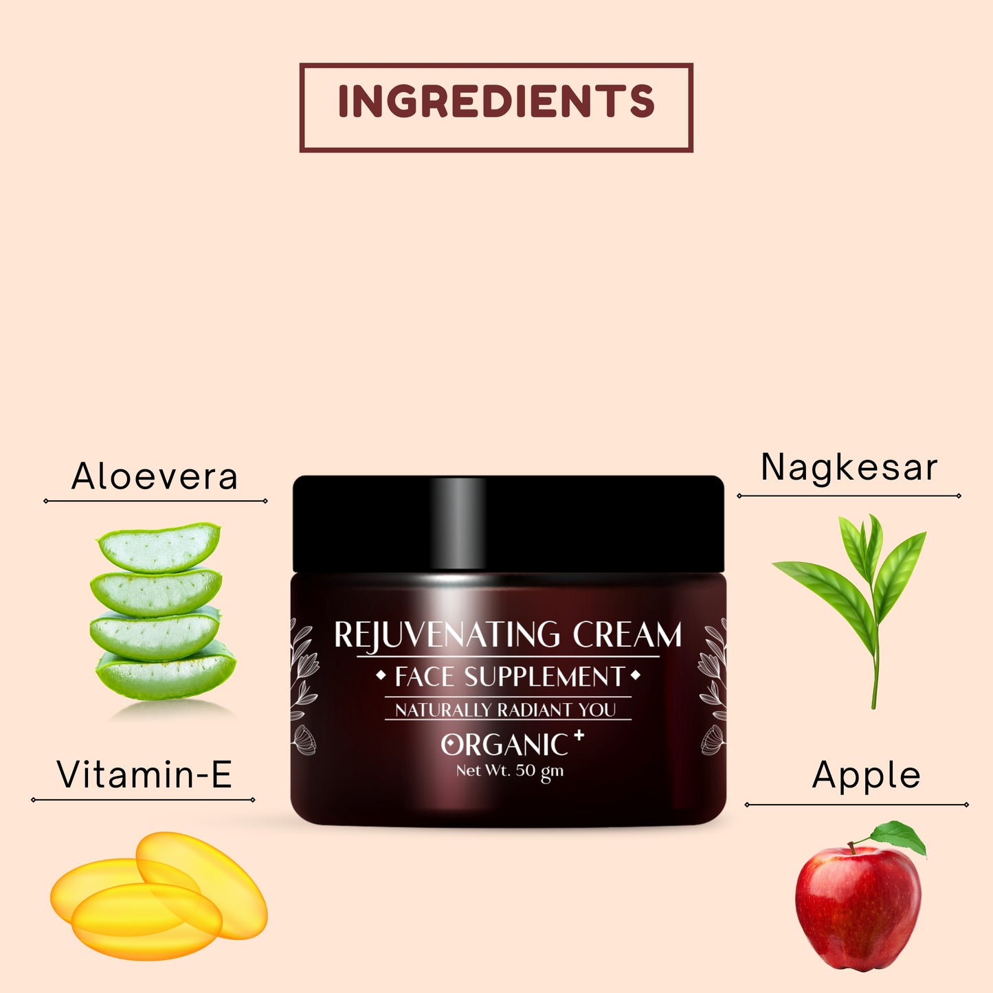 Naturally Radiant Skin with Kaissal Rejuvenating Cream - Liquorice & Aloe Vera - 50gm