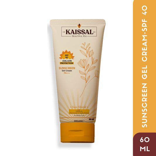 Sunscreen Gel Cream (SPF-40) - Niacinamide & Jojoba Extracts - 60 ML