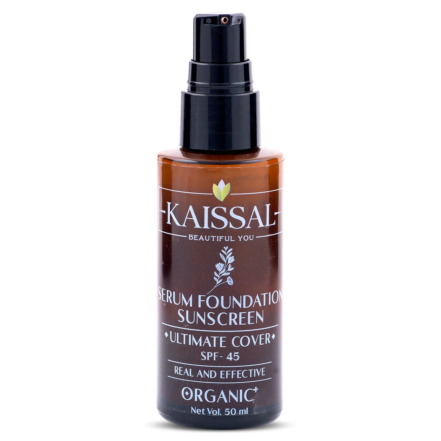 Kaissal's Serum Foundation Sunscreen: The Perfect Blend of Sunscreen and Skincare - SPF-45 - 50gm