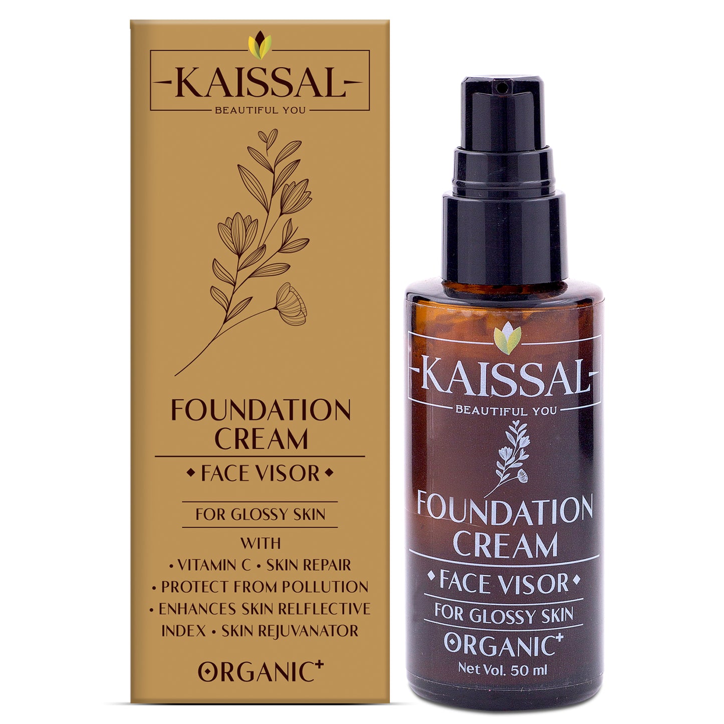Kaissal Weightless Foundation Cream for Nourished and Glowing Skin - 50gm