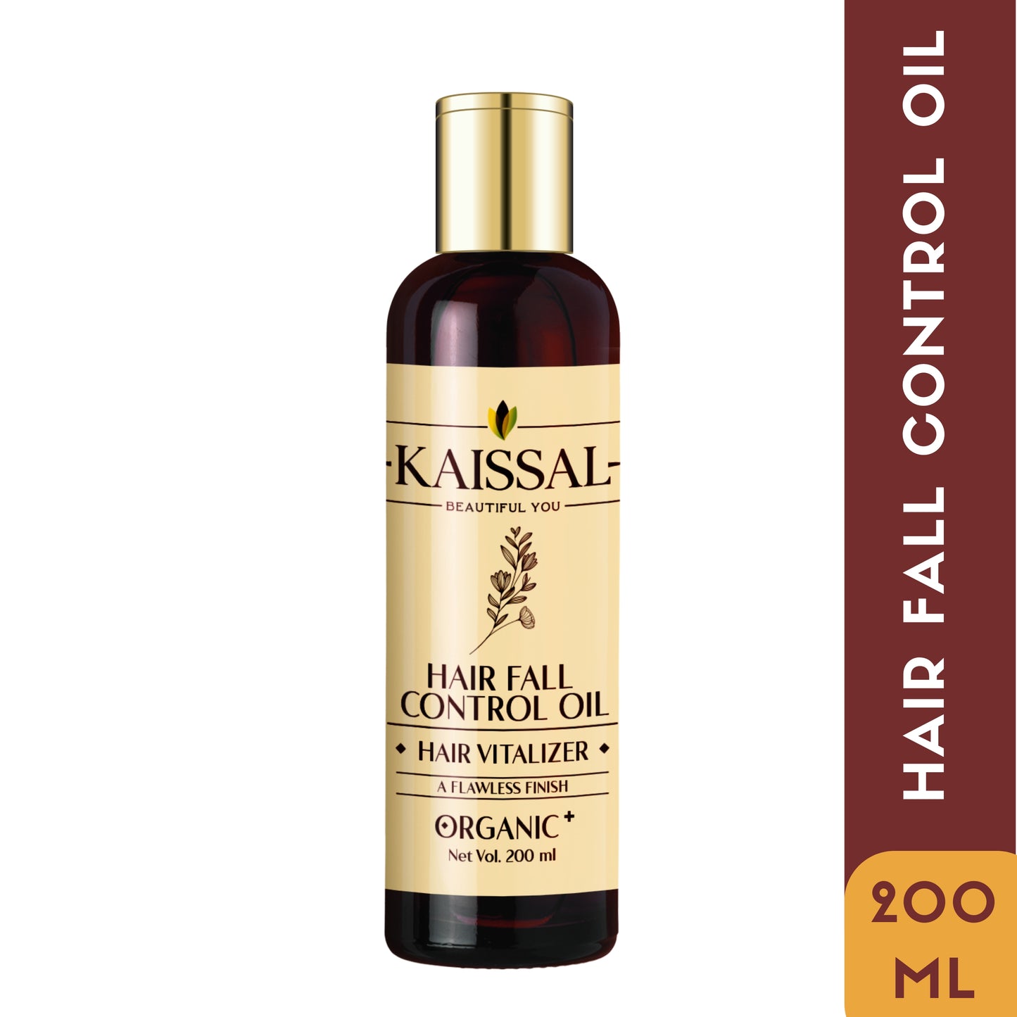 Kaissal Hair Fall Control Oil with Argan and Bhringraj Extracts for Flawless Hair - 200gm