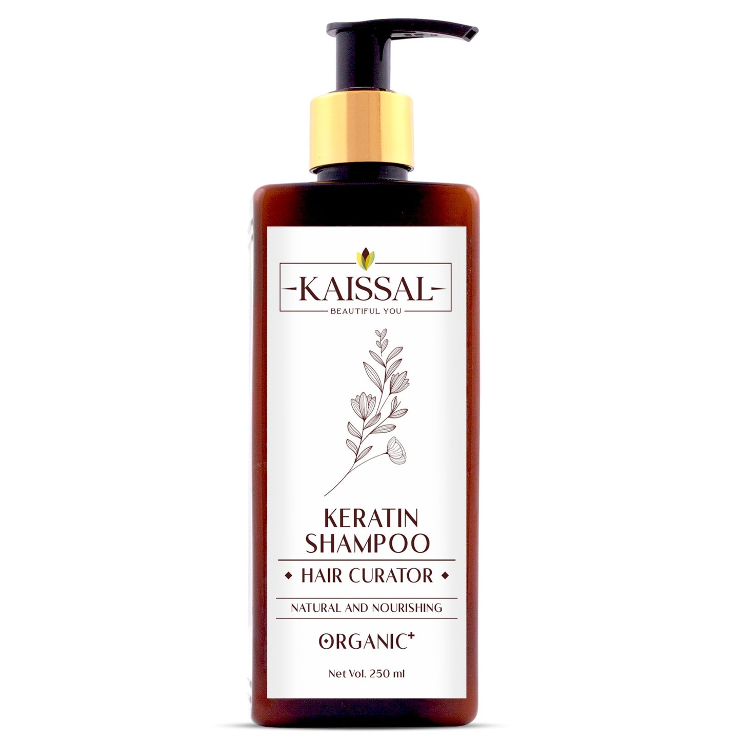 Kaissal Keratin Shampoo with Argan Oil - Moisturiser and Strengthen Hair - 250gm
