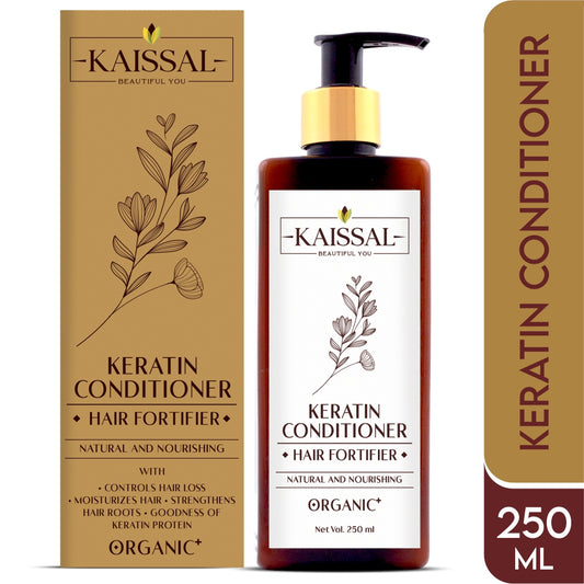 Kaissal Keratin Conditioner: Infused with Coconut Milk & Almond Oil for Smooth Hair - 250gm